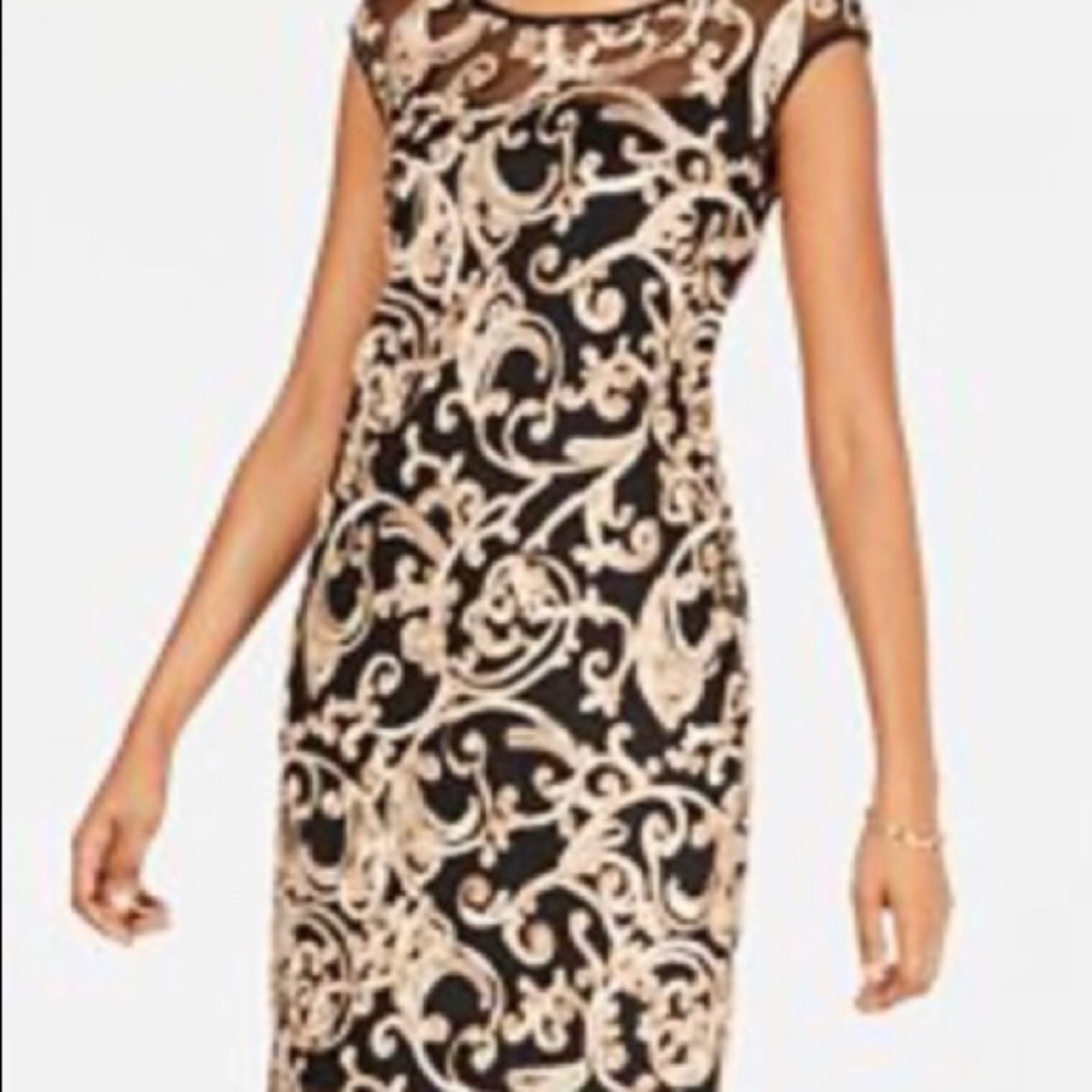 Brand New!  Connected Soutache Sheath Dress